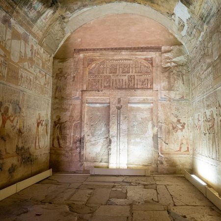 Egypt, Abydos - Temple of Sety I - Chapel of Amen - Re