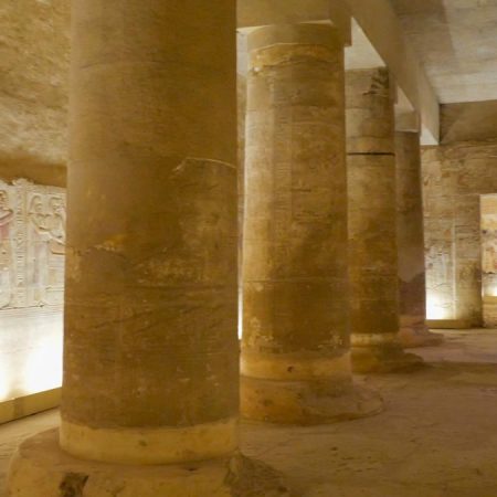 Egypt, Abydos - Temple of Sety I - Hall of Osiris