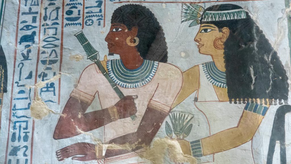 Egypt, Western Thebes, Tombs of Nobles – tomb of Sennefer – Hieroglyphs High-Quality Images & Videos The MCA Collection