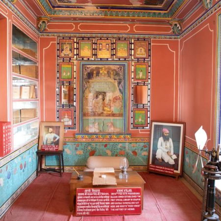 India, Rajasthan, Udaipur - City Palace - Vani Vilas - Vintage Library