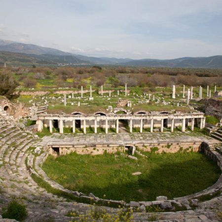 Turkey, Aydin, Aphrodisias - Greek/Roman theatre - Theatre of Dionysus