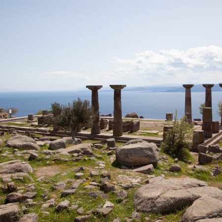 Turkey, Canakkale, Assos - Temple of Athena