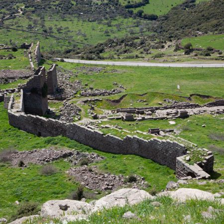 Turkey, Canakkale, Assos - Hellenistic Walls