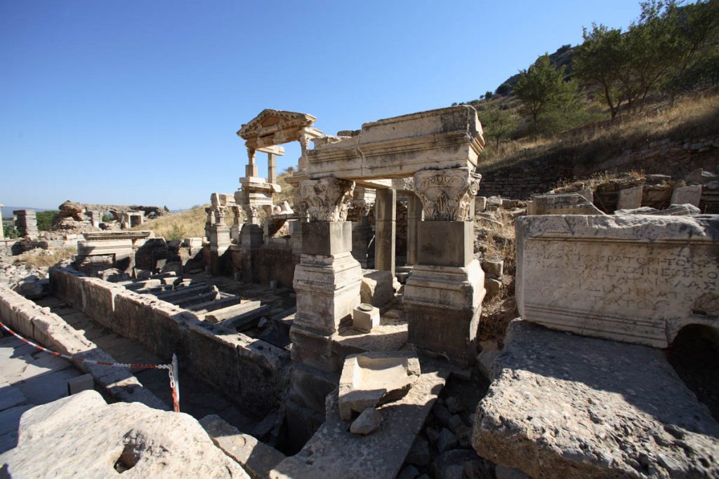 Turkey, Izmir, Ephesus, Fountain of Trajan High-Quality Images & Videos The MCA Collection