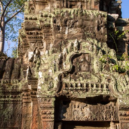 Cambodia, Angkor Wat Ta Prohm - reliefs ׂ(00:02:30)