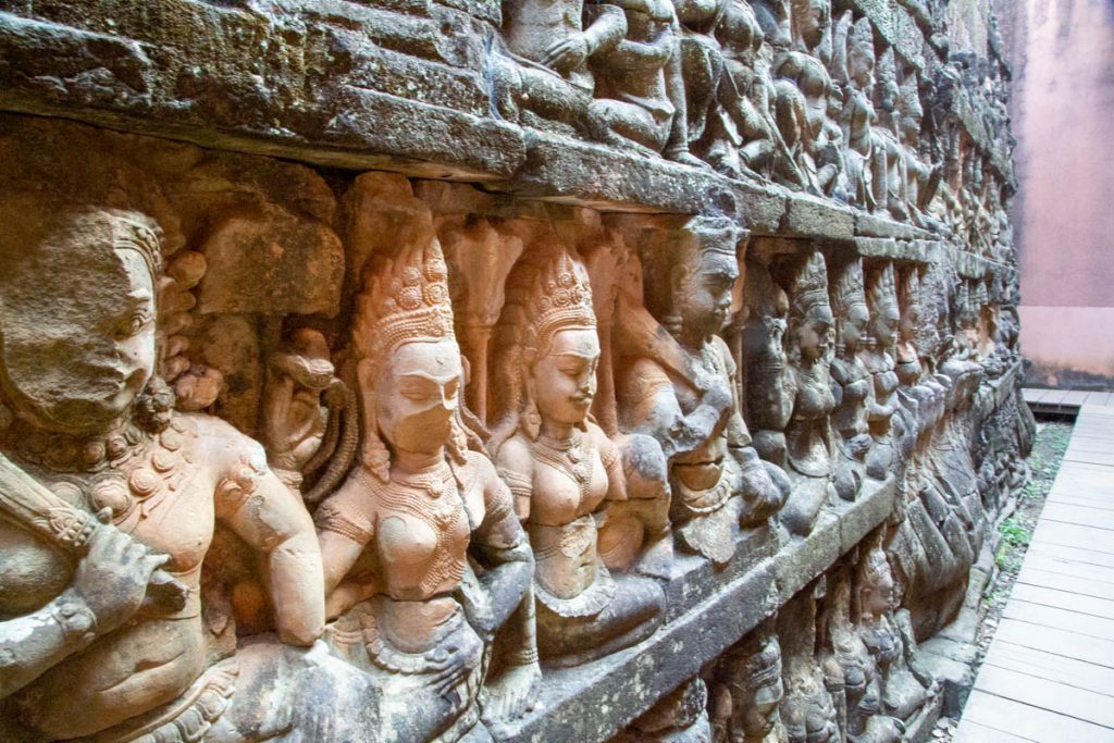 Cambodia, Angkor terrace of the Leper King (00:00:22) High-Quality Images & Videos The MCA Collection