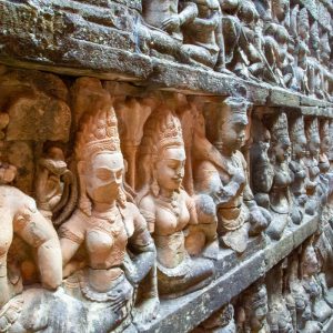 Cambodia, Angkor terrace of the Leper King (00:00:22) High-Quality Images & Videos The MCA Collection