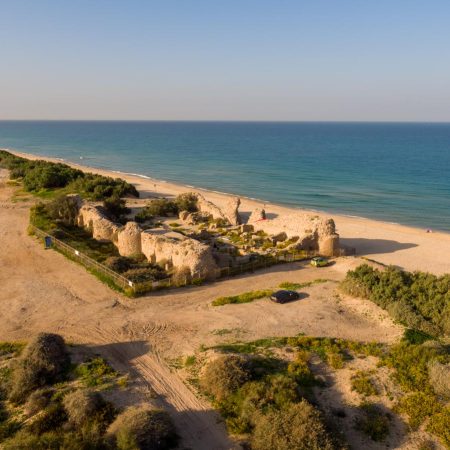 Israel, Ashdod Yam, Minat al-Qal'a - Umayyads castle (00:02:37)