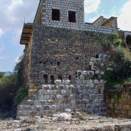 Israel, Banias(Paneas)- Crusader corner tower