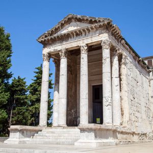 Croatia, Pula, Temple of Augustus High-Quality Images & Videos The MCA Collection