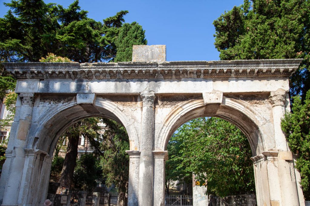 Croatia, Pula, Twin Gate Roman High-Quality Images & Videos The MCA Collection