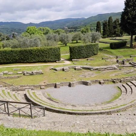 Italy, Tuscany, Fiesole Roman theatre