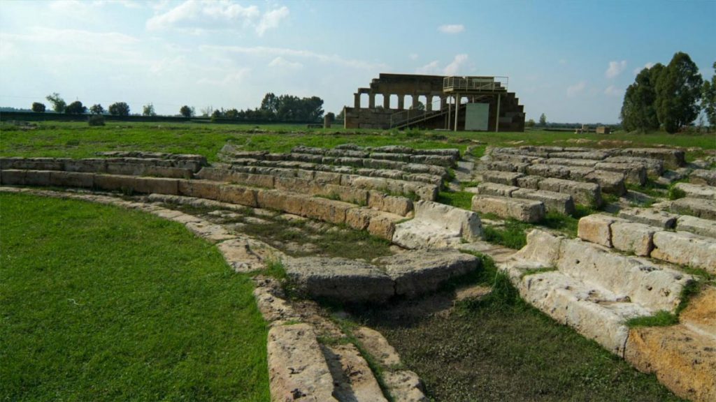 Italy, Metapontum Roman theatre and Greek ekklesiasterion High-Quality Images & Videos The MCA Collection