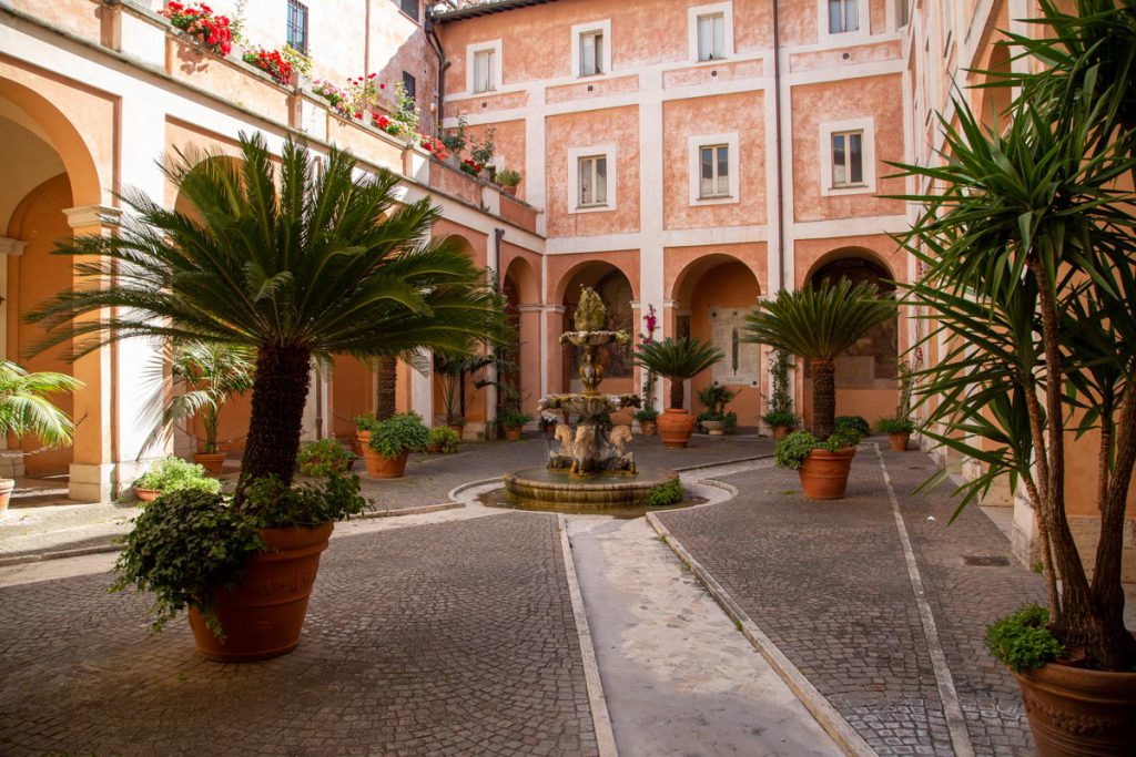 Italy, Rome – Basilica of Saints Cosmus and Damian – Cloister High-Quality Images & Videos The MCA Collection