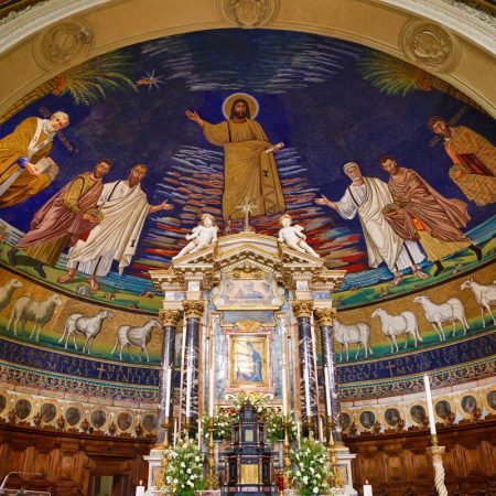 Italy, Rome - Basilica of Saints Cosmus and Damian - Mosaics
