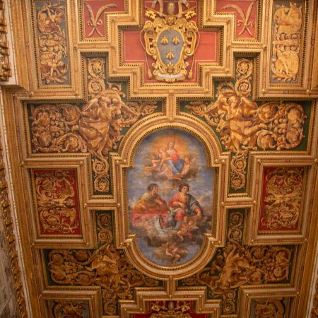 Italy, Rome - Basilica of Saints Cosmus and Damian - ceiling