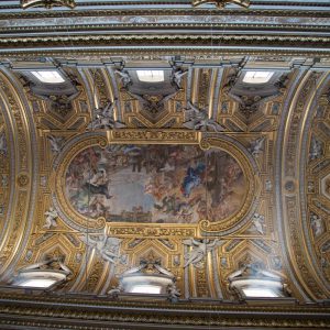 Italy, Rome, Chiesa Nuova – Santa Maria in Vallicella – ceiling – baroque High-Quality Images & Videos The MCA Collection