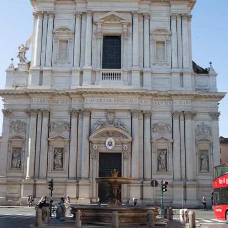 Italy, Rome, Church of Saint Andrew of the Valley- facade Italy, Rome, Church of Saint Andrew of the Valley- facade
