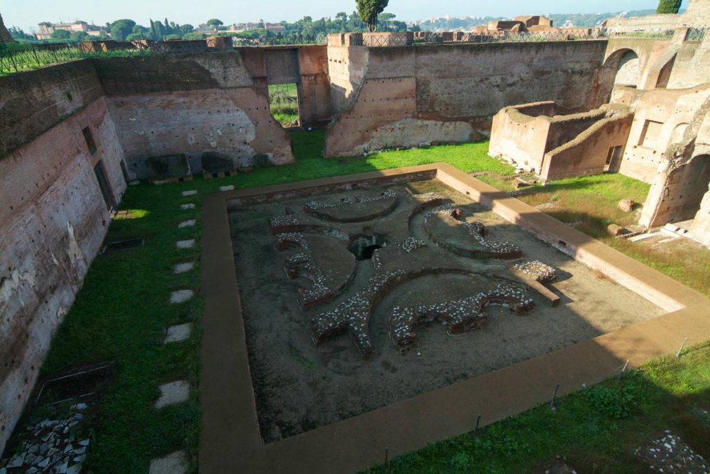 Italy, Rome, Palatine Hill – Roman palace of Domitian – Peristyle of the lower palace High-Quality Images & Videos The MCA Collection
