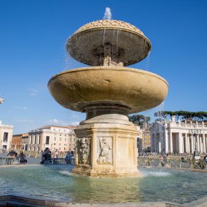 Italy, Rome, Piazza san Pierto – fountain (00:01:00) High-Quality Images & Videos The MCA Collection