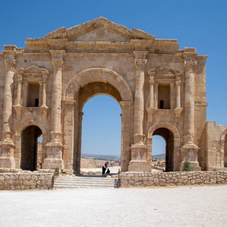 Jordan, Jerash - Roman Hadrian's Arch