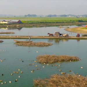Myanmar,  Taungthaman lake, U Bein bridge (00:03:10) High-Quality Images & Videos The MCA Collection