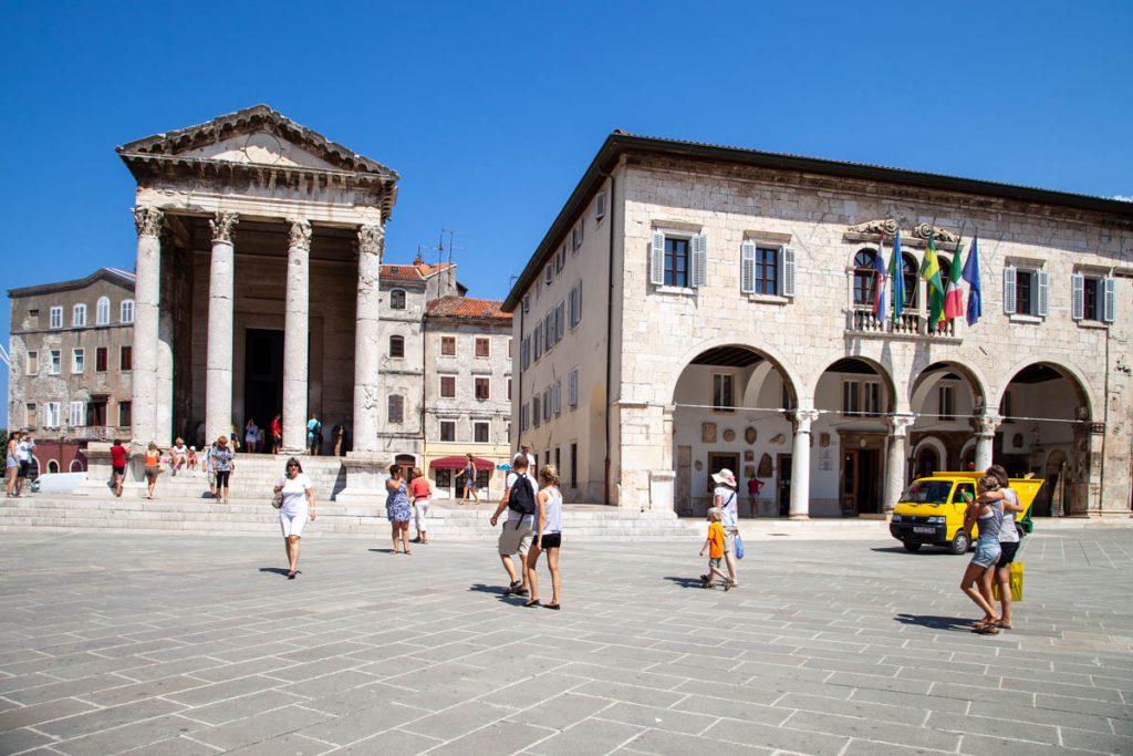 Pula, Roman Forum square High-Quality Images & Videos The MCA Collection
