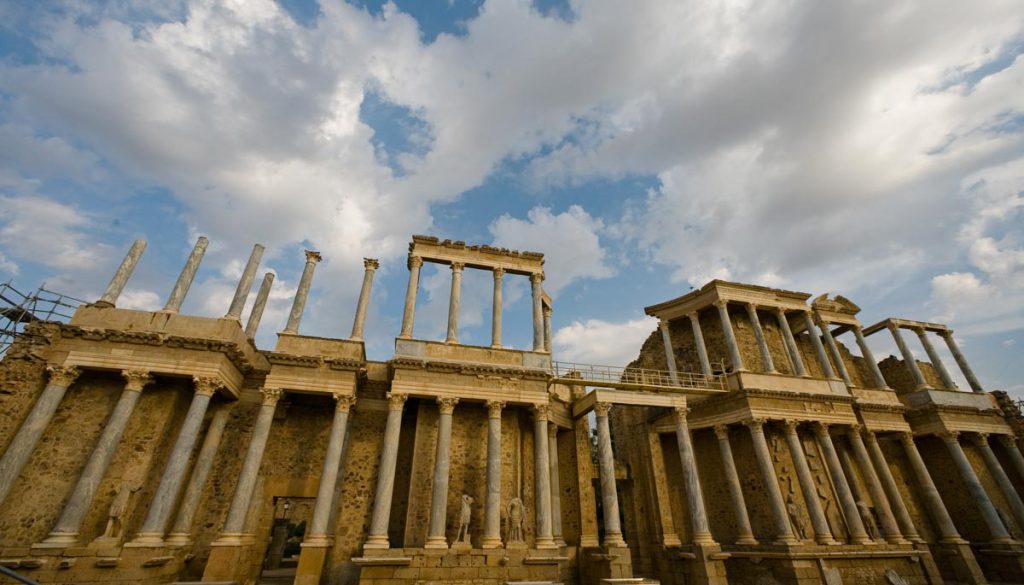 Spain, Merida Roman Theatre – Corinthian Column High-Quality Images & Videos The MCA Collection