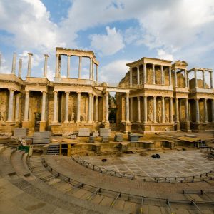 Spain, Merida Roman Theatre – Skene High-Quality Images & Videos The MCA Collection