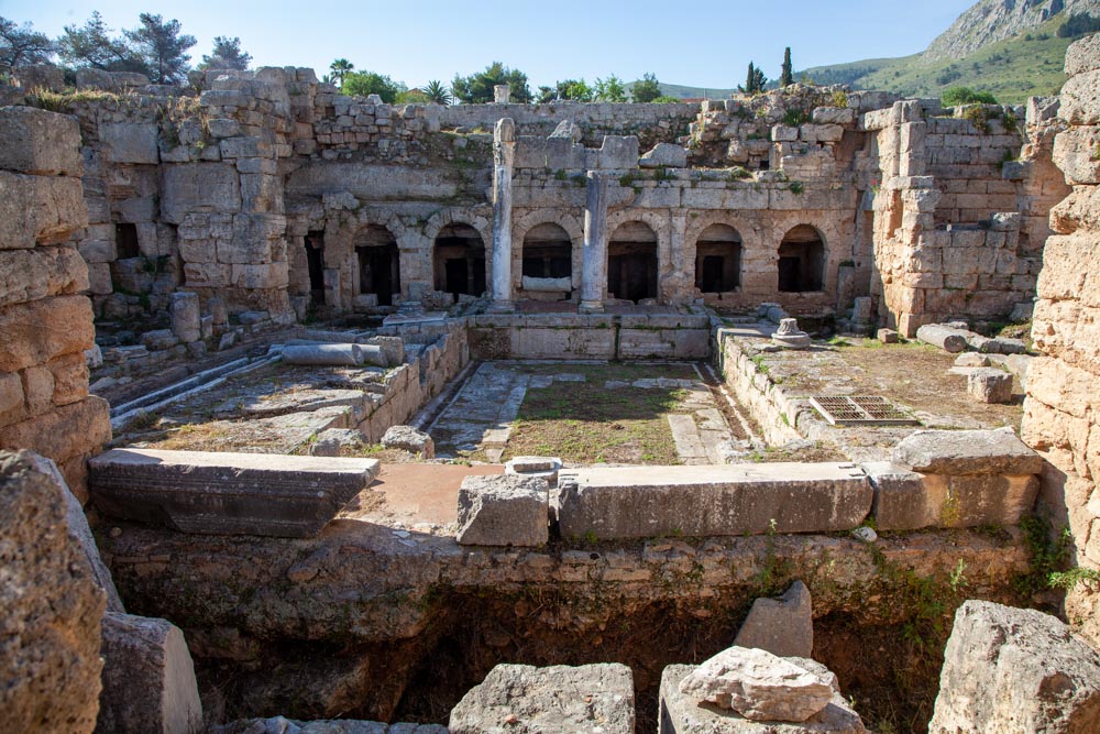 Greece, Corinth, Roman Peirene fountain High-Quality Images & Videos The MCA Collection