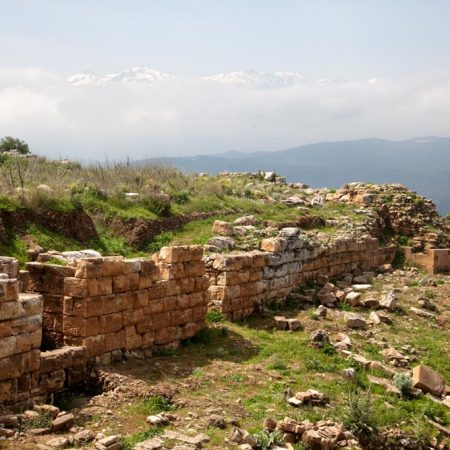 Greece, Crete, Aptera ancient site -Hellenistic walls