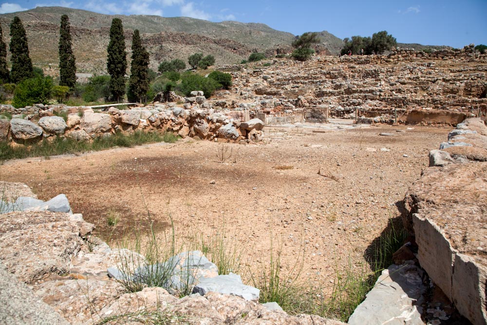 Greece, Crete, Kato Zakros – Minoan Palace – Hall of the ceremonies High-Quality Images & Videos The MCA Collection