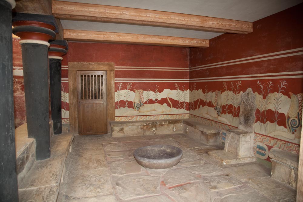 Greece, Crete, Knossos – Minoan Throne room High-Quality Images & Videos The MCA Collection