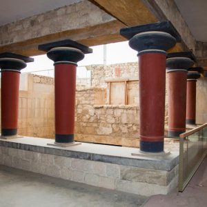 Greece, Crete, Knossos – Minoan Veranda (roofed porch) of the Royal Guard High-Quality Images & Videos The MCA Collection