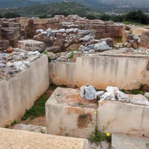 Greece, Crete, Malia Minoan palace – Lustral Basins High-Quality Images & Videos The MCA Collection