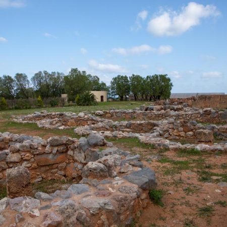Greece, Crete, Malia Minoan palace - grain silos