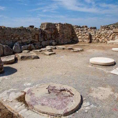 Greece, Crete, Phaistos Minoan palace - Porticoed room
