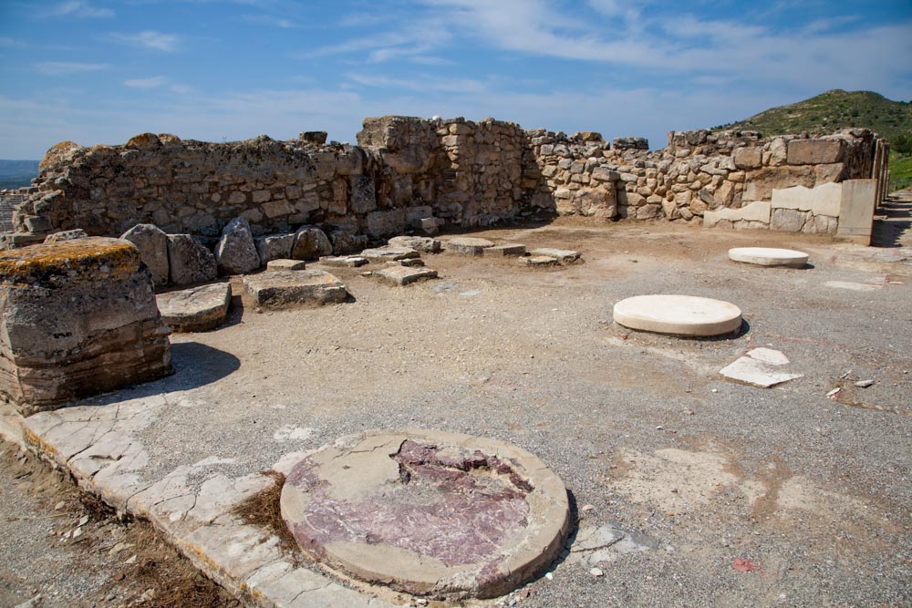 Greece, Crete, Phaistos Minoan palace – Porticoed room High-Quality Images & Videos The MCA Collection