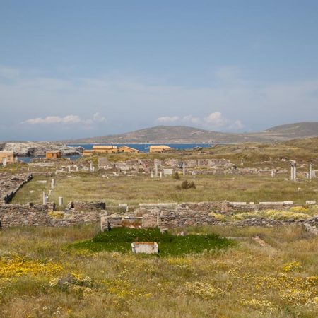 Greece, Delos Island, Agora of the Italians
