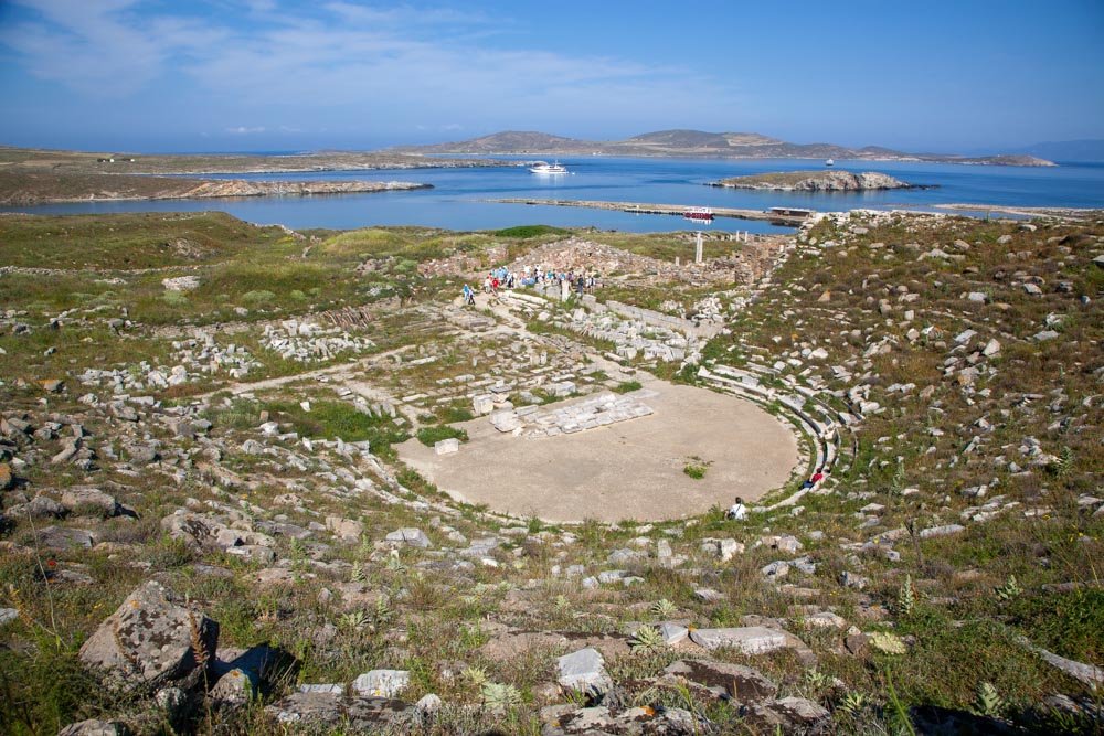 Greece, Delos Island, Greek theatre High-Quality Images & Videos The MCA Collection