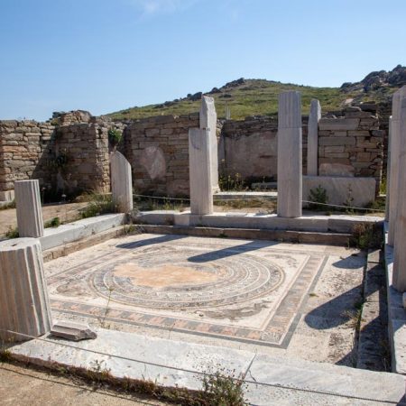 Greece, Delos Island, House of the Dolphins