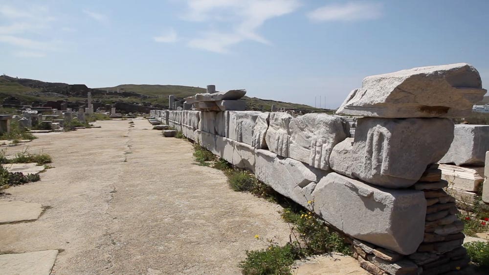 Greece, Delos Island, Portico of Philip V High-Quality Images & Videos The MCA Collection