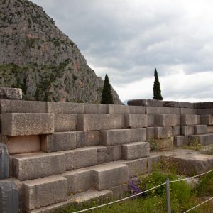 Greece, Delphi, Altar of the temple of Apollo Pythios High-Quality Images & Videos The MCA Collection