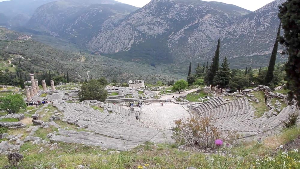 Greece, Delphi, Greek Theatre (00:03:00) High-Quality Images & Videos The MCA Collection