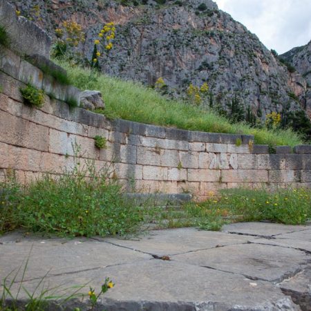 Greece, Delphi, Monument to the Kings of Argos