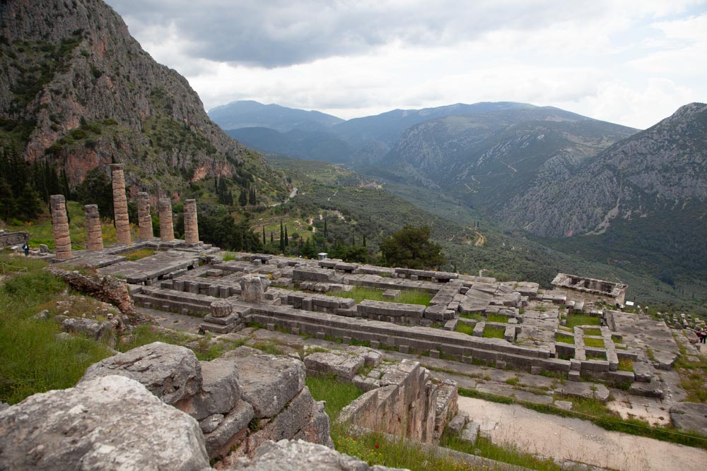 Greece, Delphi, Temple of Apollo Pythios (00:04:21) High-Quality Images & Videos The MCA Collection