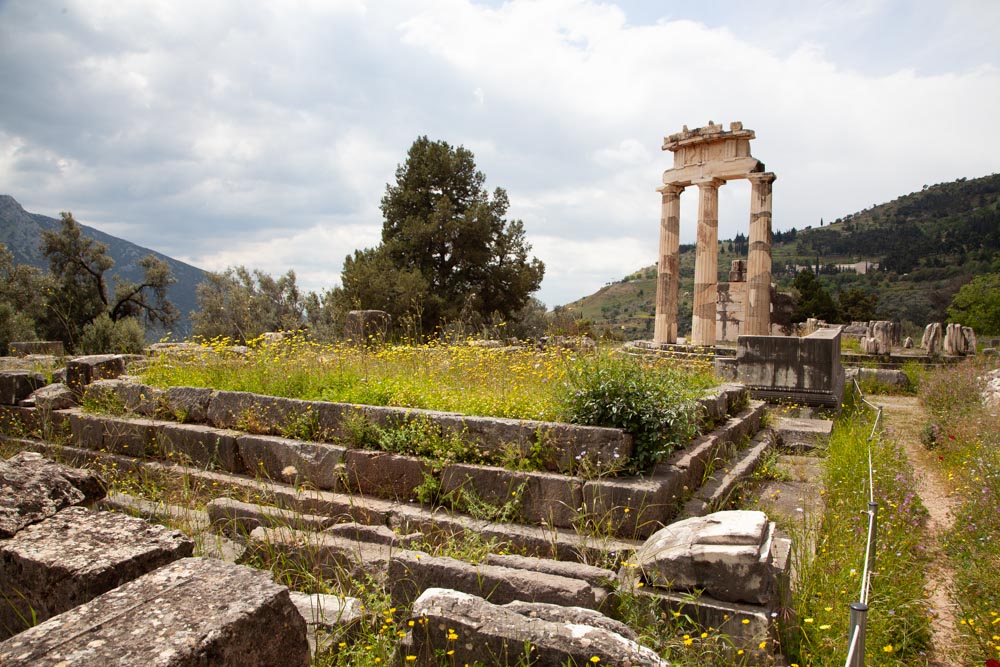 Greece, Delphi, Temple of Athena Pronaia (later) High-Quality Images & Videos The MCA Collection