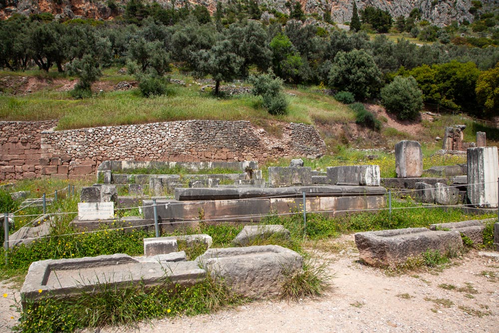 Greece, Delphi, Treasury of Massilia High-Quality Images & Videos The MCA Collection