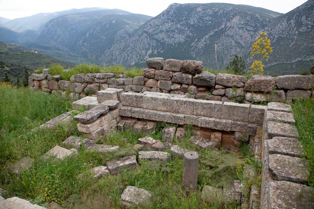 Greece, Delphi, Treasury of Sikyon High-Quality Images & Videos The MCA Collection