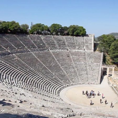 Greece, Epidauros, Greek theatre (00:04:58)